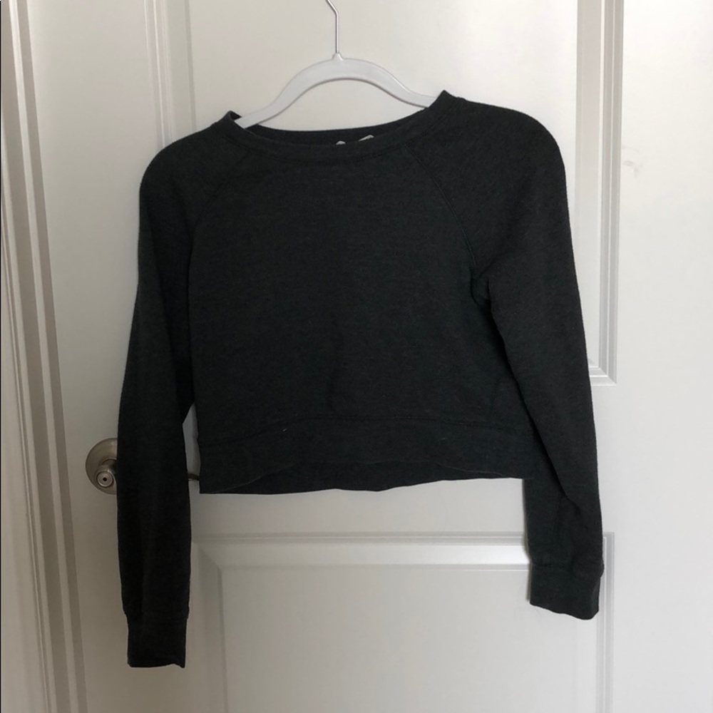 Cropped Dark Grey Sweater